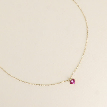 Collier - petit pendentif coeur en cristal Swarovski®