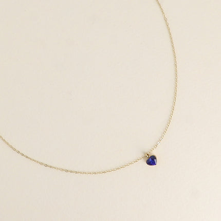 Collier - petit pendentif coeur en cristal Swarovski®