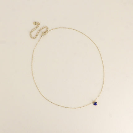 Collier - petit pendentif coeur en cristal Swarovski®