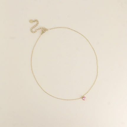 Collier - petit pendentif coeur en cristal Swarovski®
