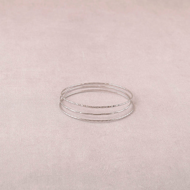 Lot de 3 joncs - simples, fins, texturés 65mm