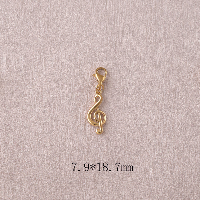 Treble clef charm