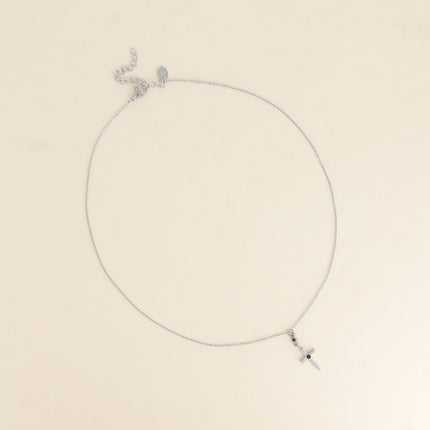 Collier - croix religieuse et d'un cristal