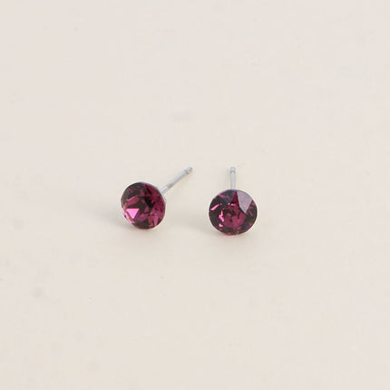 Boucles puces en laiton - cristaux de Swarovski® SS29