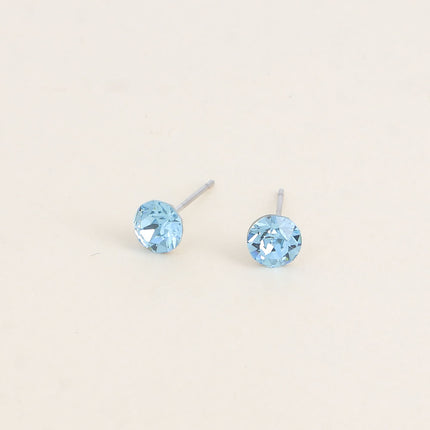 Boucles puces en laiton - cristaux de Swarovski® SS29
