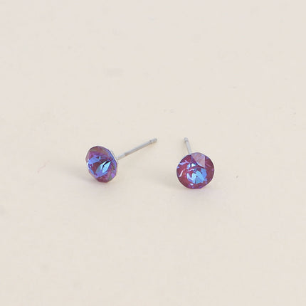 Boucles puces en laiton - cristaux de Swarovski® SS29