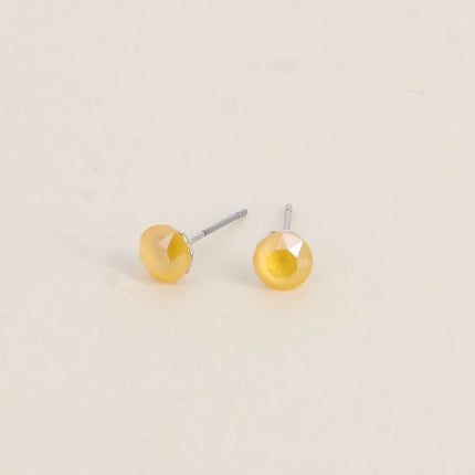 Boucles puces en laiton - cristaux de Swarovski® SS29