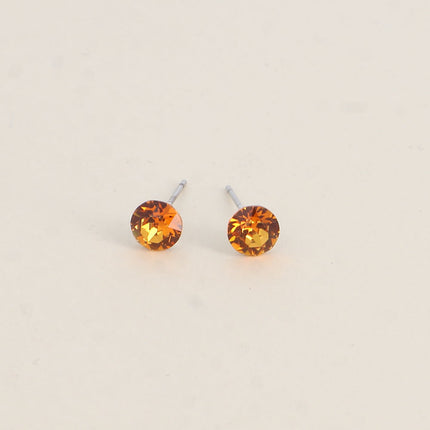 Boucles puces en laiton - cristaux de Swarovski® SS29