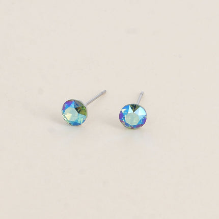 Boucles puces en laiton - cristaux de Swarovski® SS29