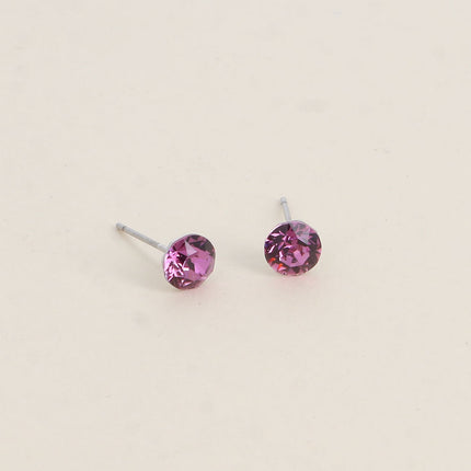 Boucles puces en laiton - cristaux de Swarovski® SS29