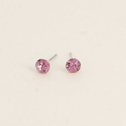Boucles puces en laiton - cristaux de Swarovski® SS29