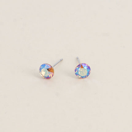 Boucles puces en laiton - cristaux de Swarovski® SS29