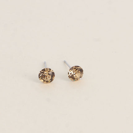 Boucles puces en laiton - cristaux de Swarovski® SS29