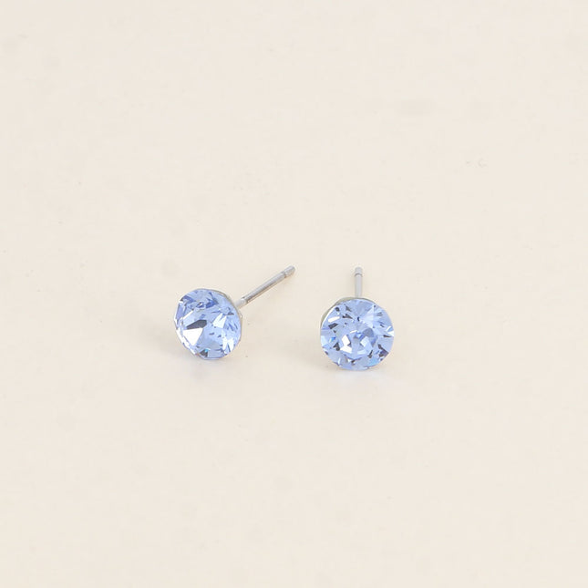 Boucles puces en laiton - cristaux de Swarovski® SS29