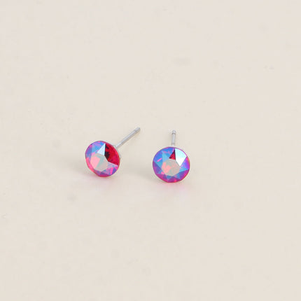 Boucles puces en laiton - cristaux de Swarovski® SS29