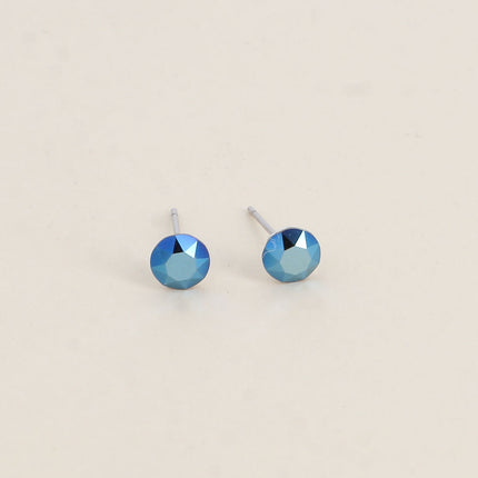 Boucles puces en laiton - cristaux de Swarovski® SS29