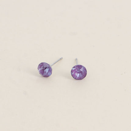 Boucles puces en laiton - cristaux de Swarovski® SS29
