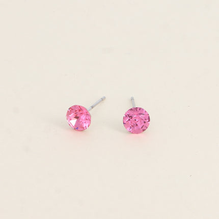 Boucles puces en laiton - cristaux de Swarovski® SS29