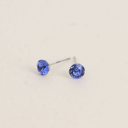 Boucles puces en laiton - cristaux de Swarovski® SS29