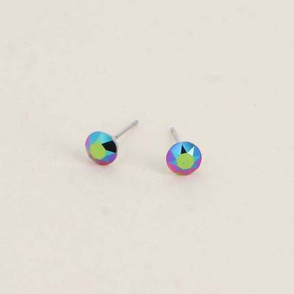 Boucles puces en laiton - cristaux de Swarovski® SS29