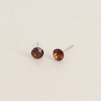 Boucles puces en laiton - cristaux de Swarovski® SS29