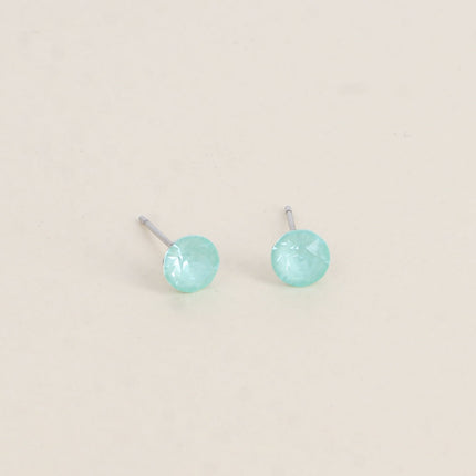 Boucles puces en laiton - cristaux de Swarovski® SS29