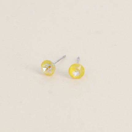 Boucles puces en laiton - cristaux de Swarovski® SS29
