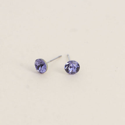 Boucles puces en laiton - cristaux de Swarovski® SS29