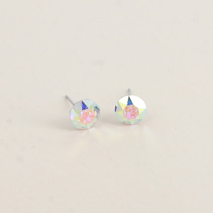 Boucles puces en laiton - cristaux de Swarovski® SS39