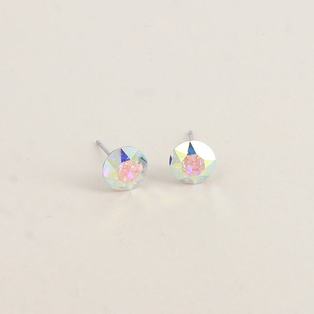 Boucles puces en laiton - cristaux de Swarovski® SS39