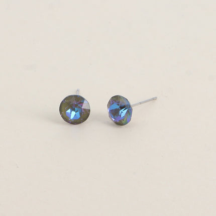 Boucles puces en laiton - cristaux de Swarovski® SS39