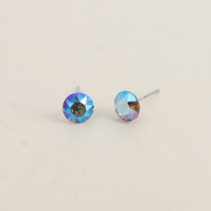 Boucles puces en laiton - cristaux de Swarovski® SS39