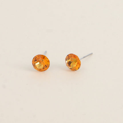 Boucles puces en laiton - cristaux de Swarovski® SS39