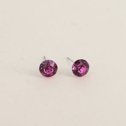 Boucles puces en laiton - cristaux de Swarovski® SS39