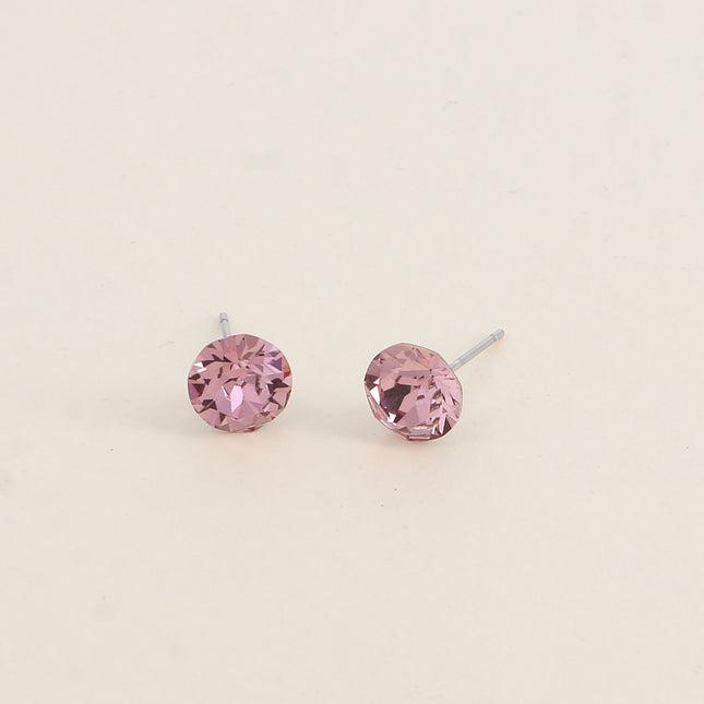 Boucles puces en laiton - cristaux de Swarovski® SS39