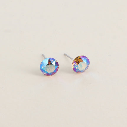 Boucles puces en laiton - cristaux de Swarovski® SS39