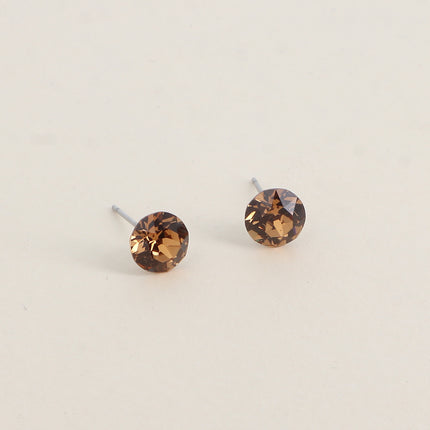 Boucles puces en laiton - cristaux de Swarovski® SS39