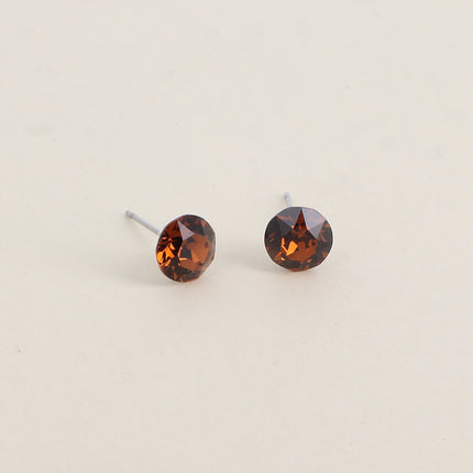 Boucles puces en laiton - cristaux de Swarovski® SS39