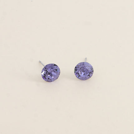Boucles puces en laiton - cristaux de Swarovski® SS39