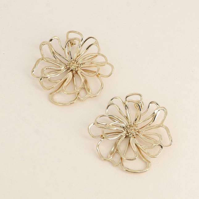 Boucles puces - fleur ajourée