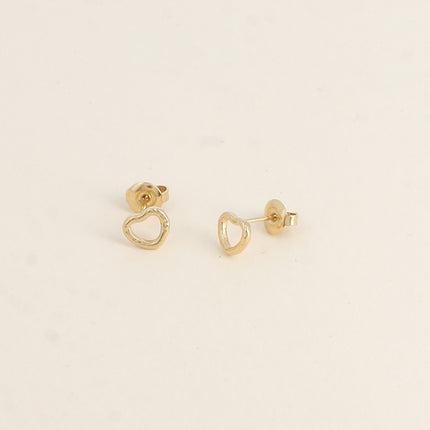 Boucles puces - petit coeur ajouré