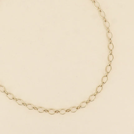 Collier - maille alternée de maillons striées