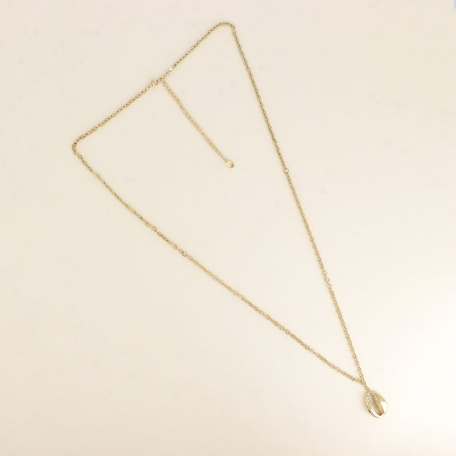 Sautoir - grand pendentif cauri