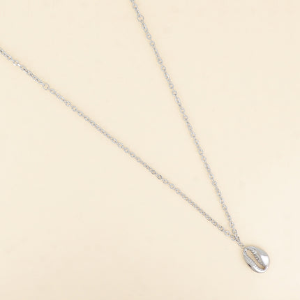 Sautoir - grand pendentif cauri