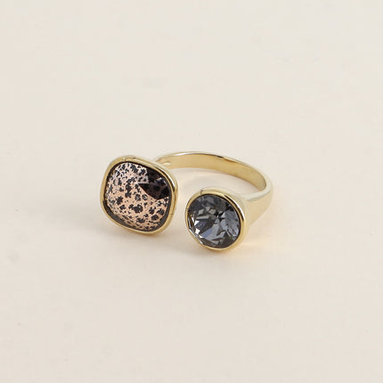 Bague ouverte - ornée de cristaux Swarovski® 10mm et SS39