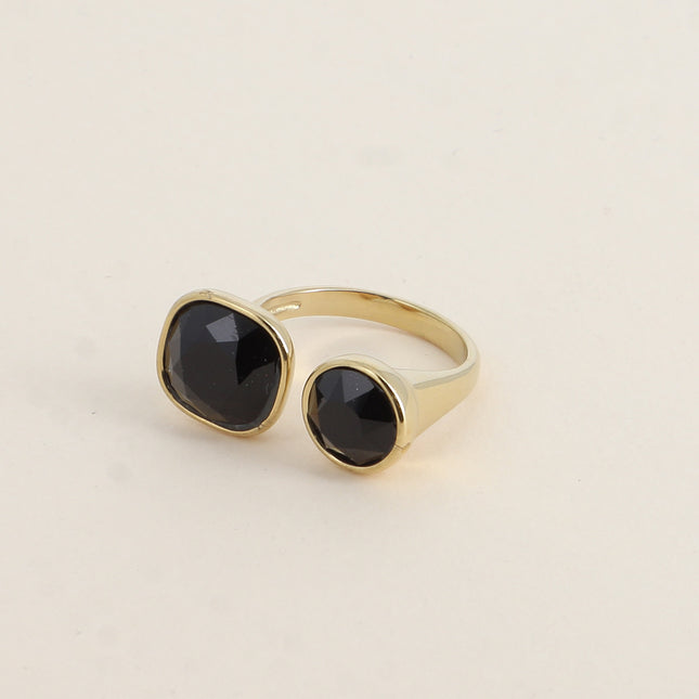 Bague ouverte - ornée de cristaux Swarovski® 10mm et SS39
