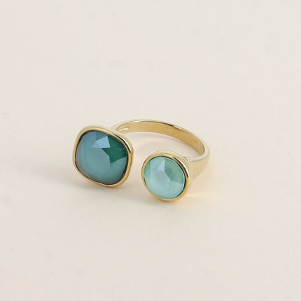 Bague ouverte - ornée de cristaux Swarovski® 10mm et SS39