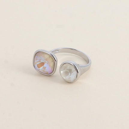 Bague ouverte - ornée de cristaux Swarovski® 10mm et SS39