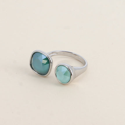 Bague ouverte - ornée de cristaux Swarovski® 10mm et SS39
