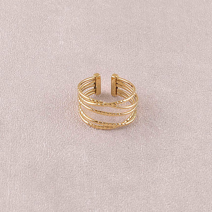 Ring - 5 grooved bands